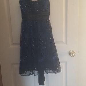 Gorgeous Ruby Rox royal blue/ black lace dress